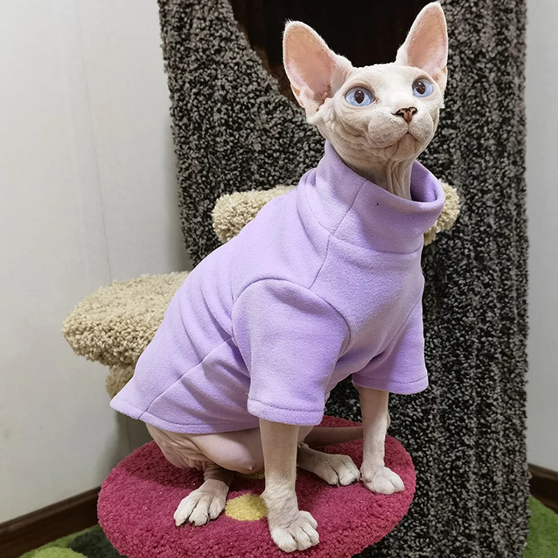 Sphynx Cat Soft Cotton Winter Outfit