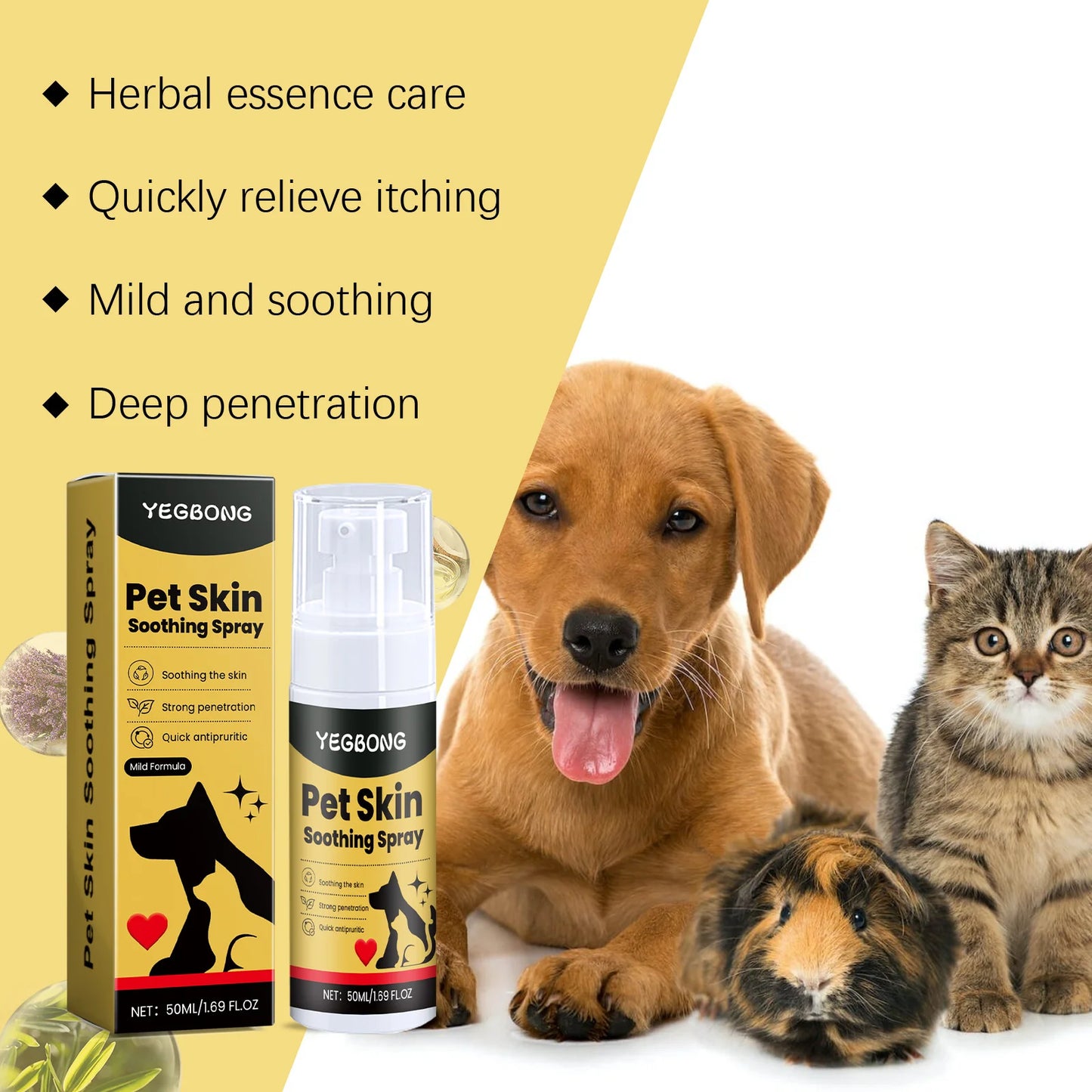 Pet Skin Care Spray for Dogs & Cats