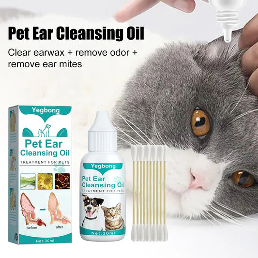 30ml Pet Ear Cleaning Drops for Dogs & Cats