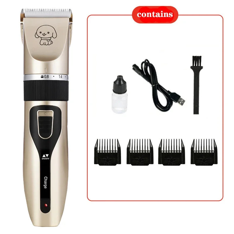 USB Rechargeable Pet Hair Clipper for Dogs & Cats