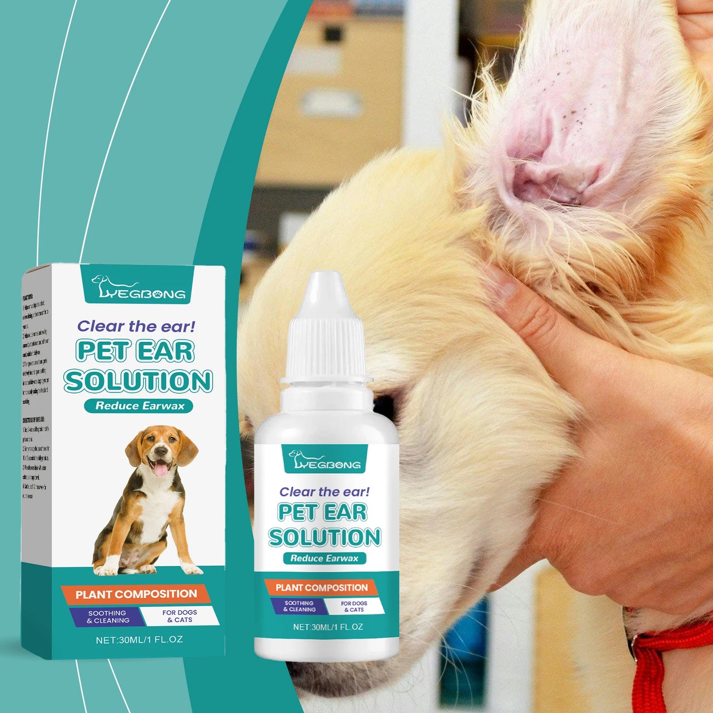 Yegbong Pet Ear Cleaner Drops 30ml