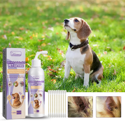Yegbong Pet Ear Cleansing Drops for Dogs & Cats