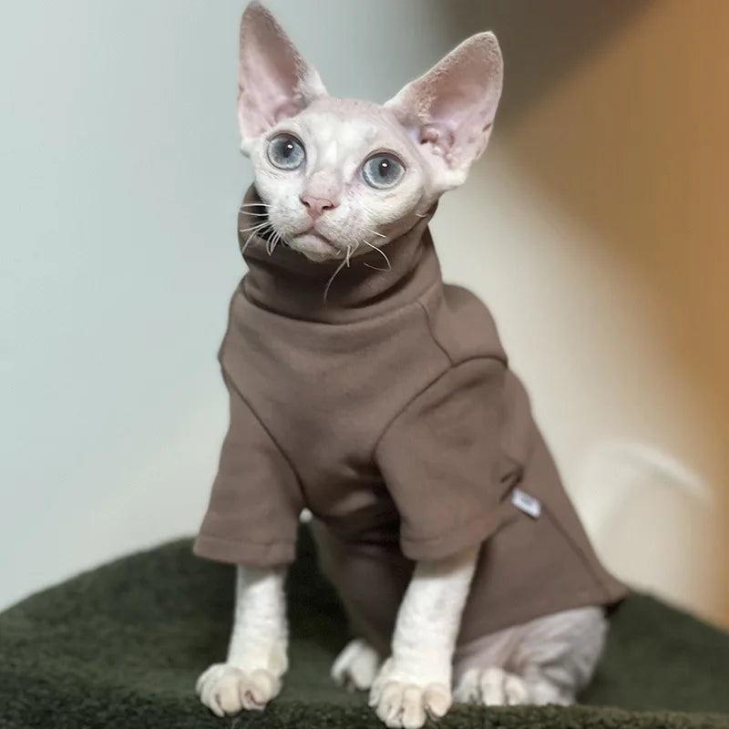 Sphynx Cat Soft Cotton Winter Outfit