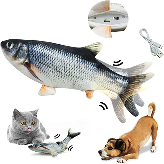 USB Electric Floppy Fish Cat Toy