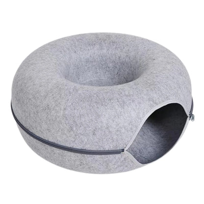 Felt Donut Bed for Cats House With Breather Hole Dog Bed