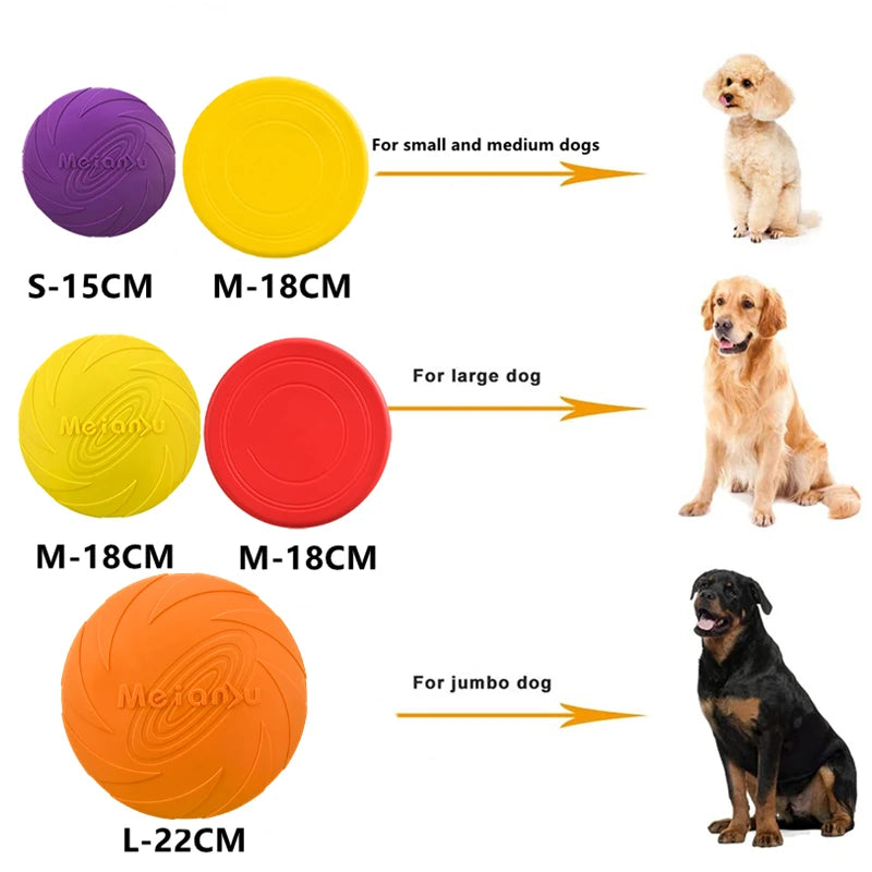 OUZEY Bite-Resistant Dog Flying Disc Toy