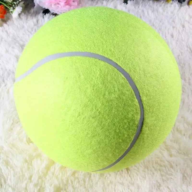 Giant Inflatable Tennis Ball for Dogs with Pump