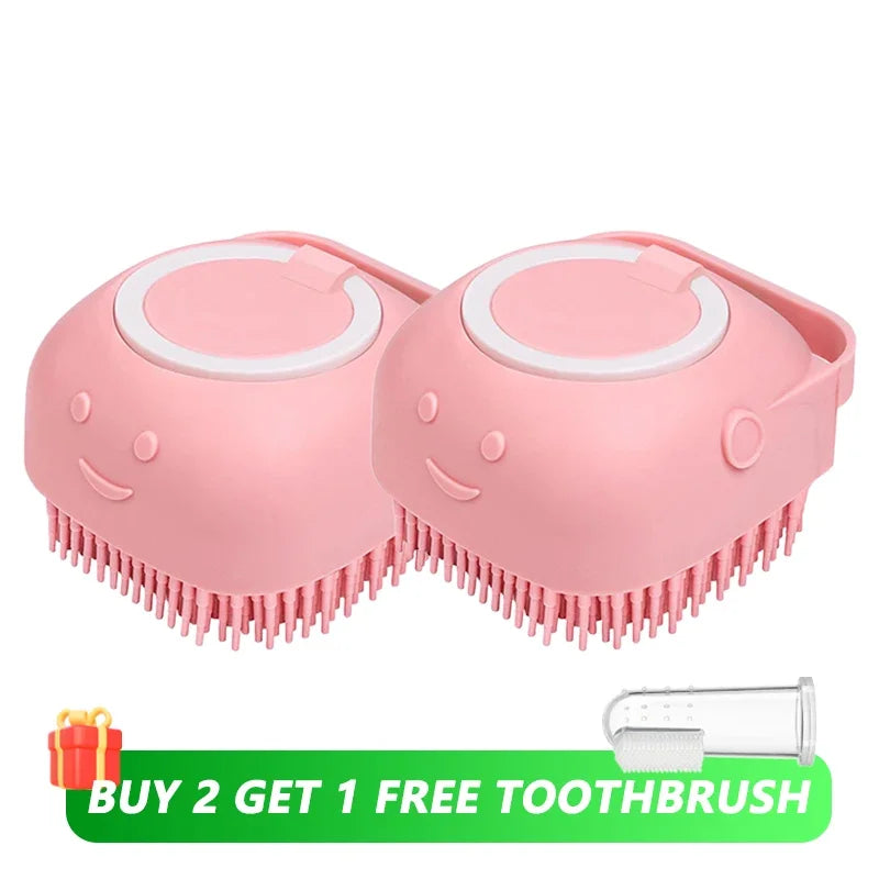 Silicone Dog Bath & Shampoo Brush