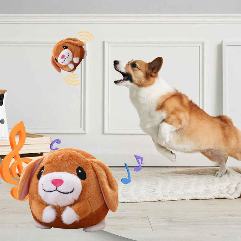 Automatic Plush Bouncing Dog Toy