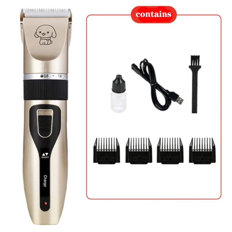 USB Rechargeable Pet Hair Clipper for Dogs & Cats