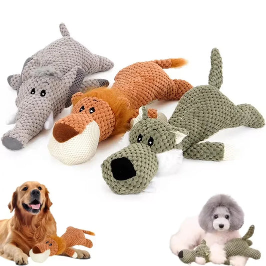 Plush Squeaky Animal Dog Toy