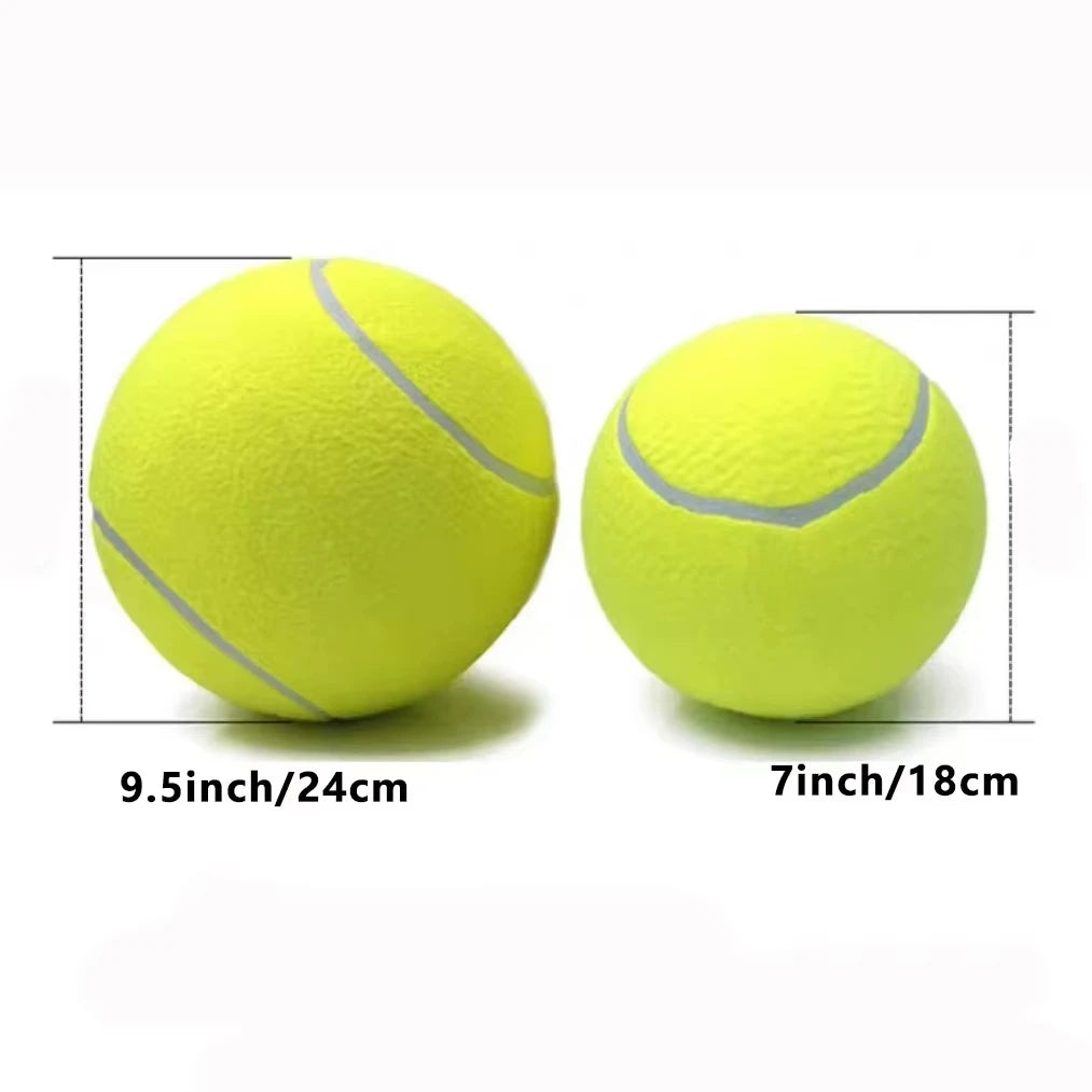Giant Inflatable Tennis Ball for Dogs with Pump