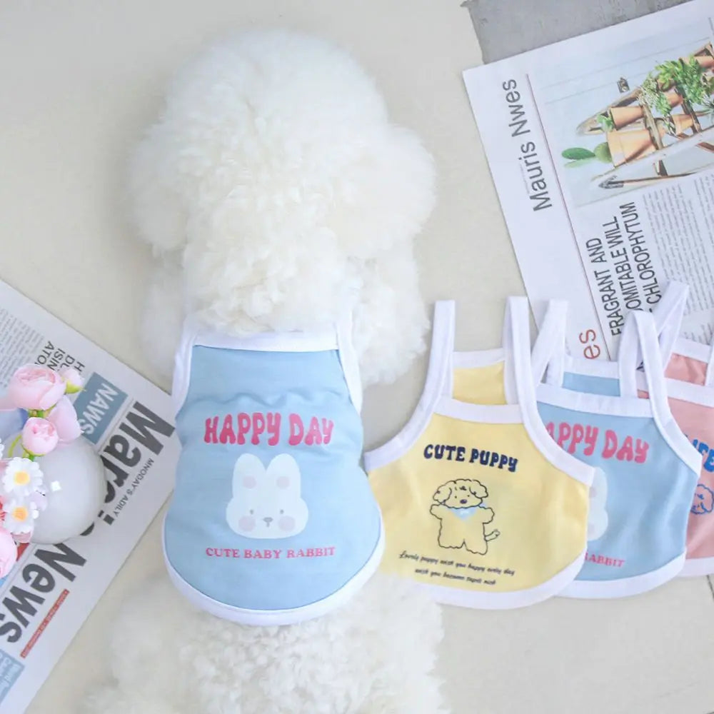 Macaron Print Pet Sweatshirt Vest