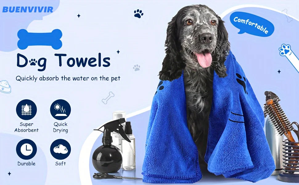 Dog & Cat Quick-Drying Microfiber Towel