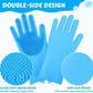 Pet Grooming & Bathing Gloves for Dogs & Cats
