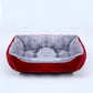Square Plush Pet Bed for Dogs & Cats