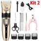Electric Pet Grooming Clipper Kit for Dogs & Cats