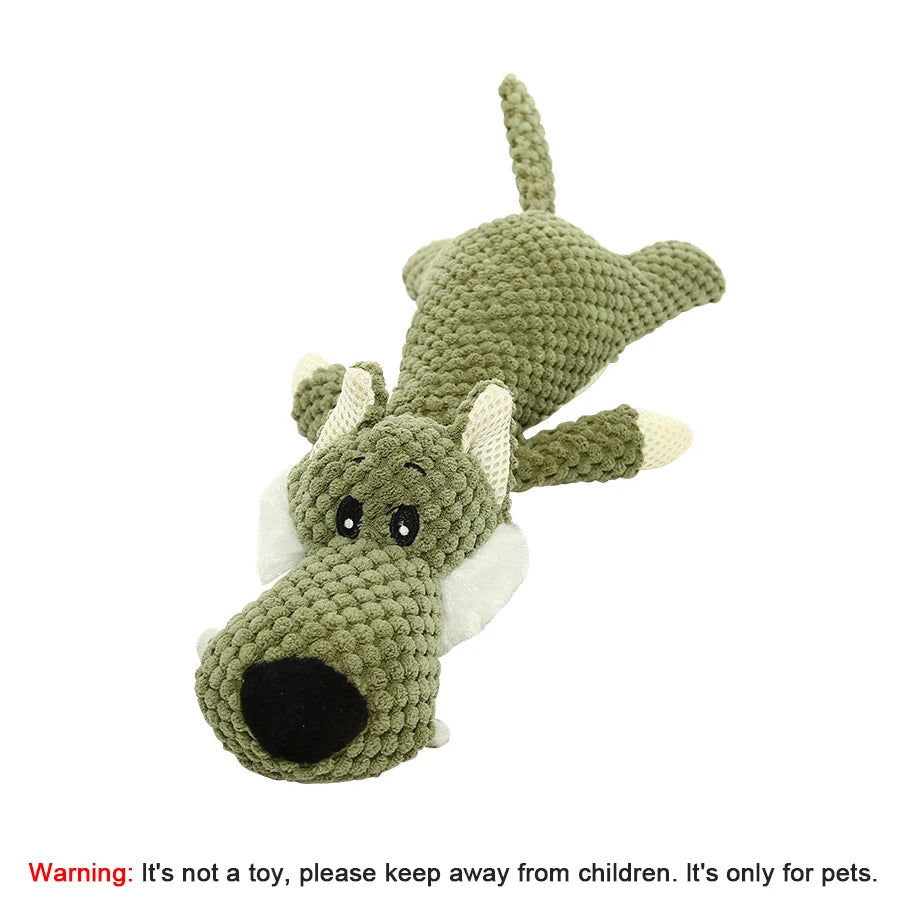 Plush Squeaky Animal Dog Toy