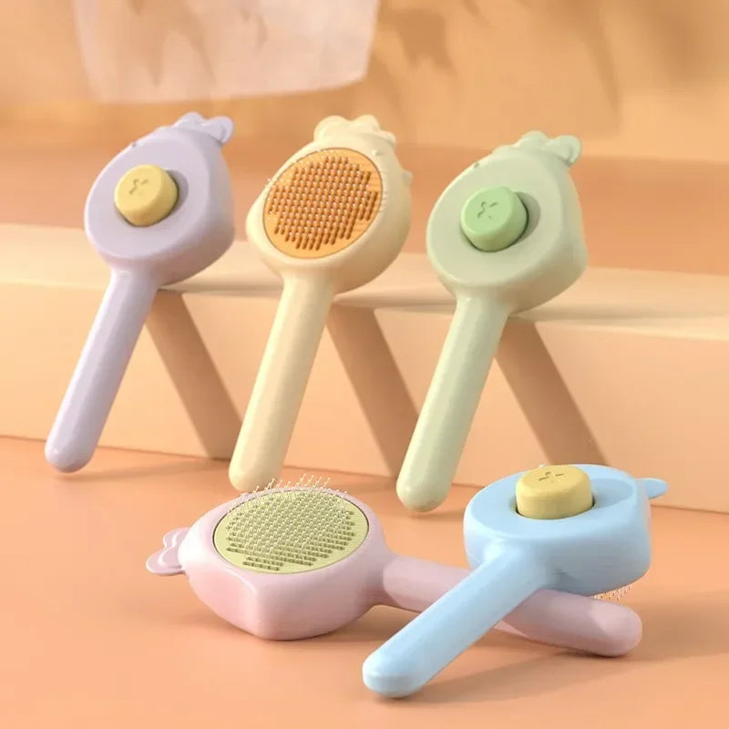 Pet Massage & Grooming Brush for Cats & Dogs