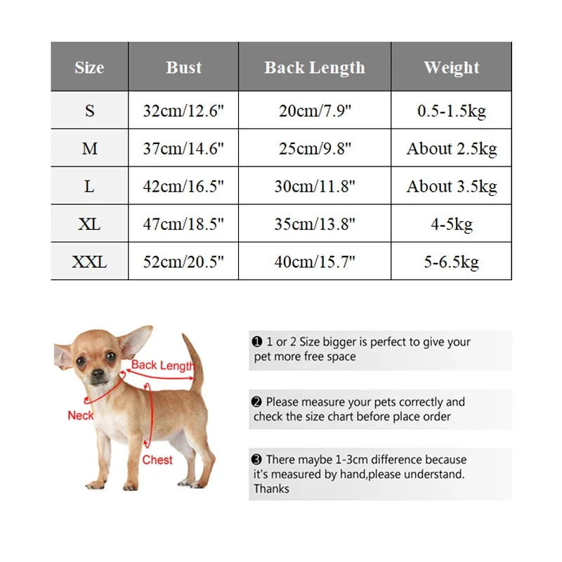 Thickened Warm Dog Coat Jacket