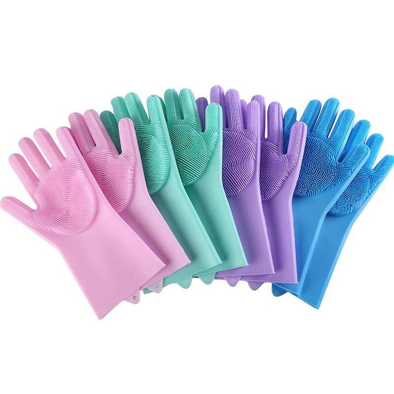 Pet Grooming & Bathing Gloves for Dogs & Cats