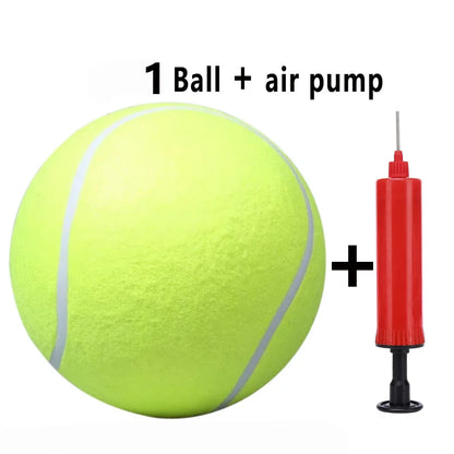 Giant Inflatable Tennis Ball for Dogs with Pump