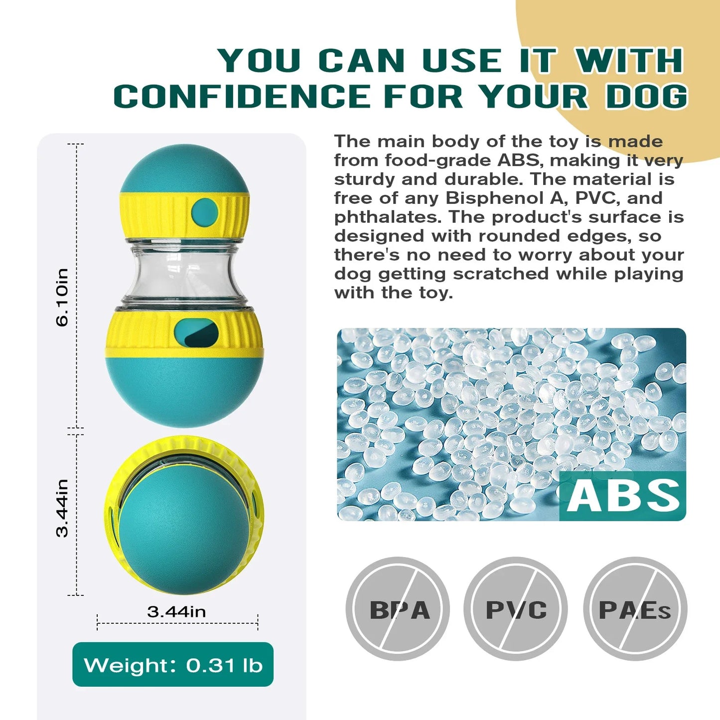 Interactive Dog Food Ball Toy