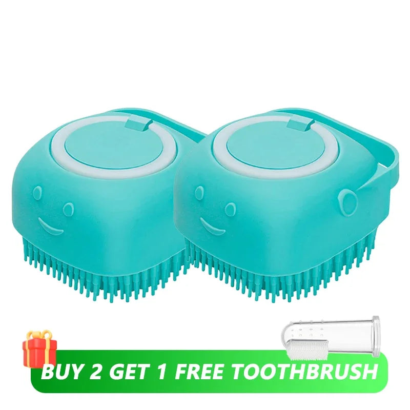 Silicone Dog Bath & Shampoo Brush