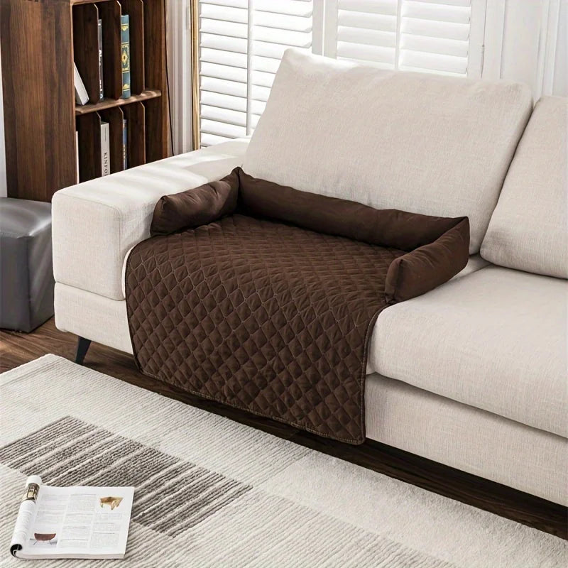 Pet Sofa Bed Couch Protector with Bolster