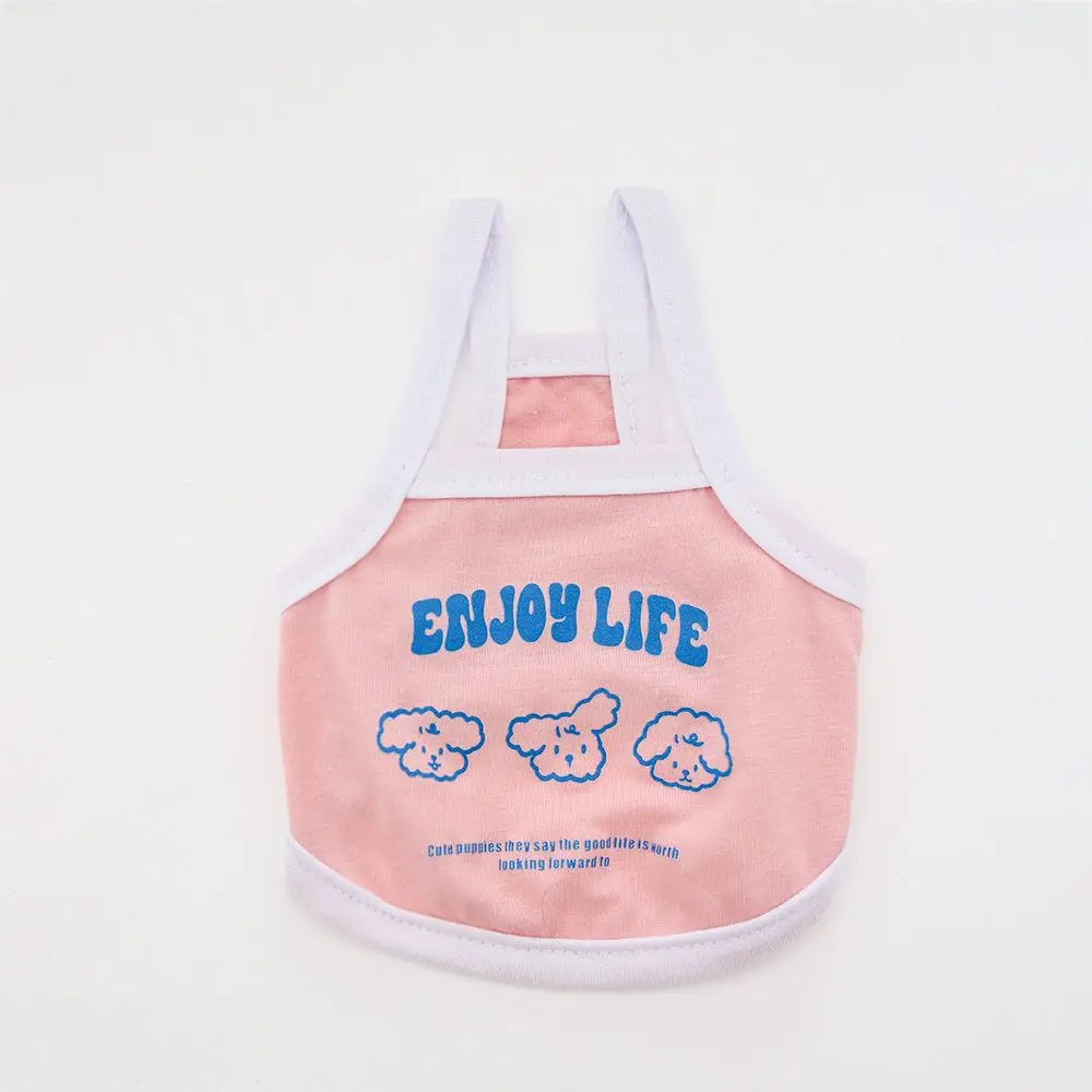 Macaron Print Pet Sweatshirt Vest