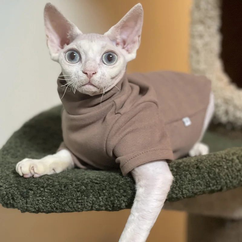 Sphynx Cat Soft Cotton Winter Outfit