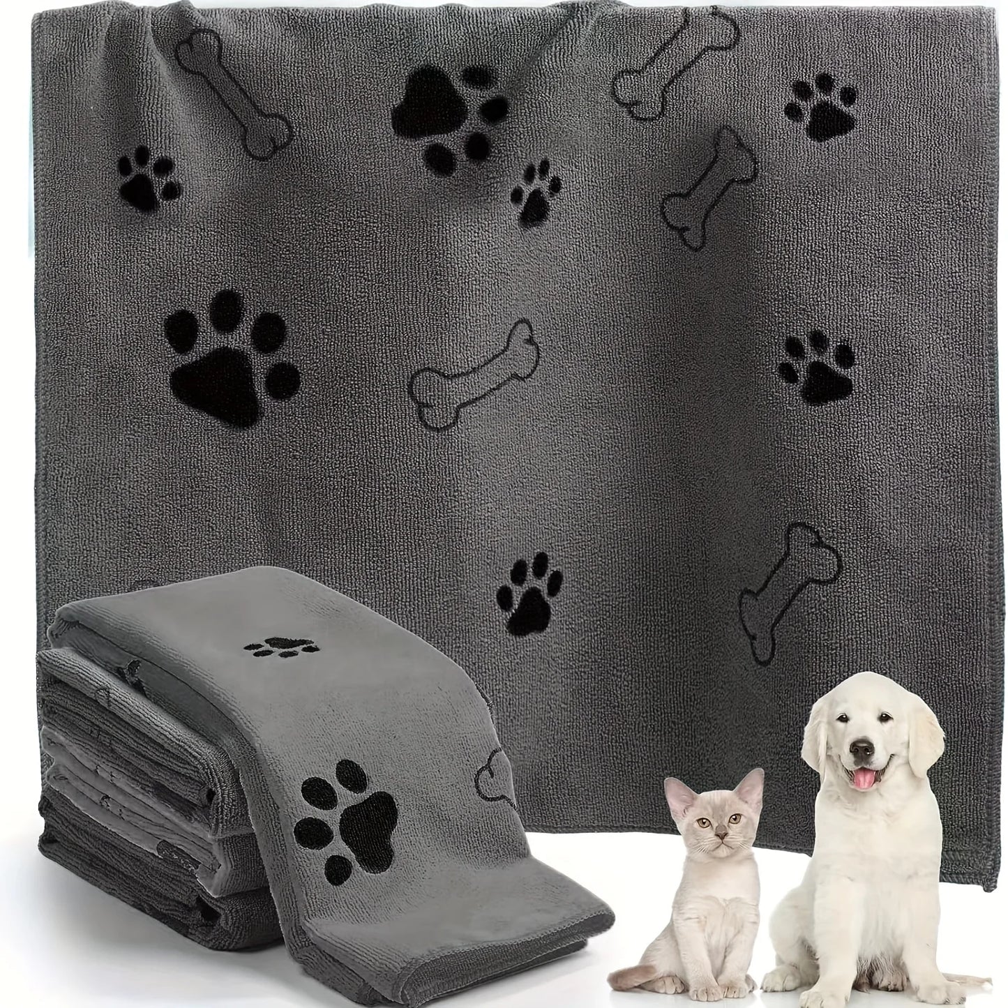 Dog & Cat Quick-Drying Microfiber Towel