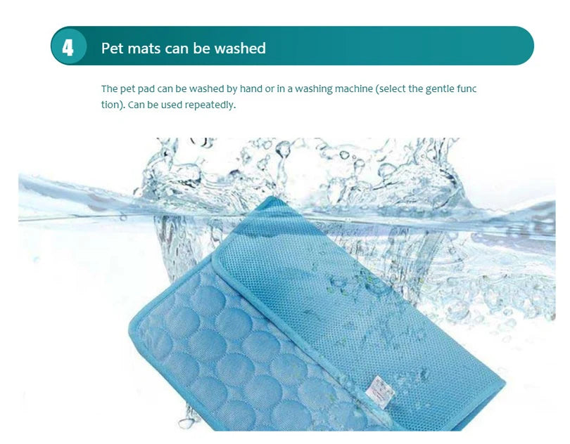 Dog Cooling Mat Summer Pet Bed Blanket