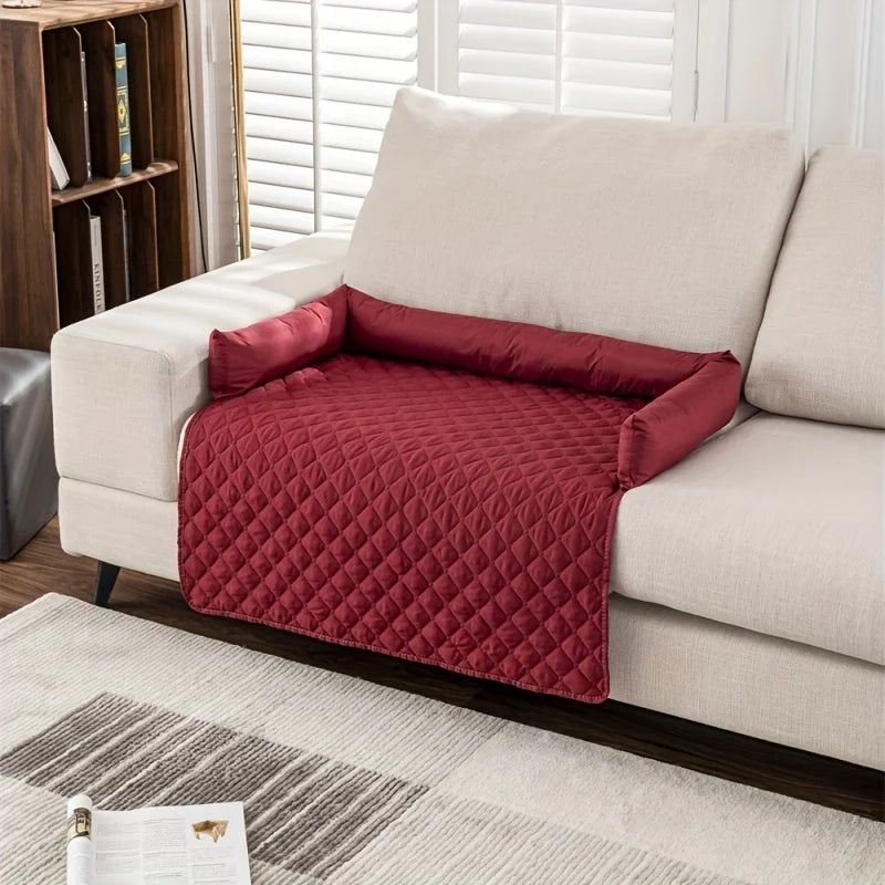 Pet Sofa Bed Couch Protector with Bolster