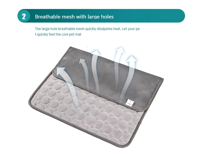 Dog Cooling Mat Summer Pet Bed Blanket