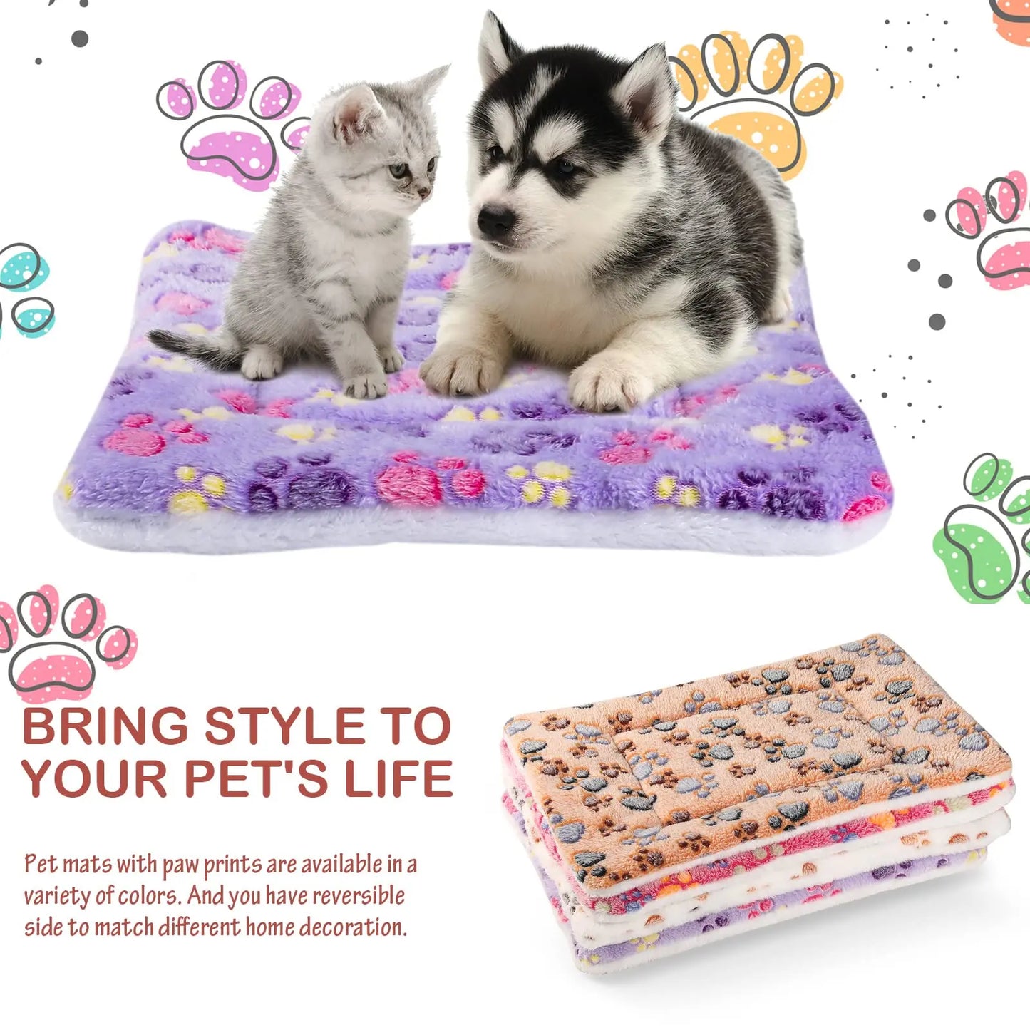 Washable Pet Sleeping Mat for Dogs & Cats