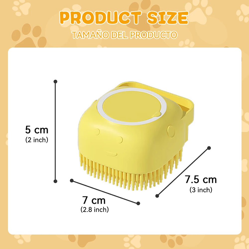 Silicone Dog Bath & Shampoo Brush