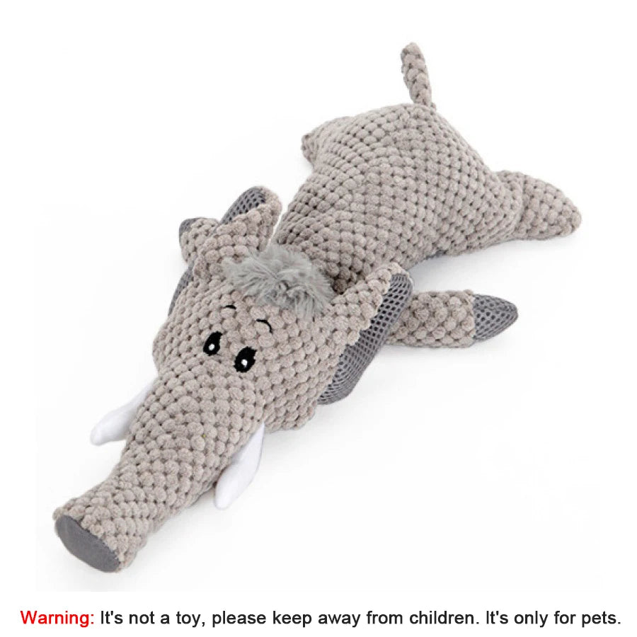 Plush Squeaky Animal Dog Toy