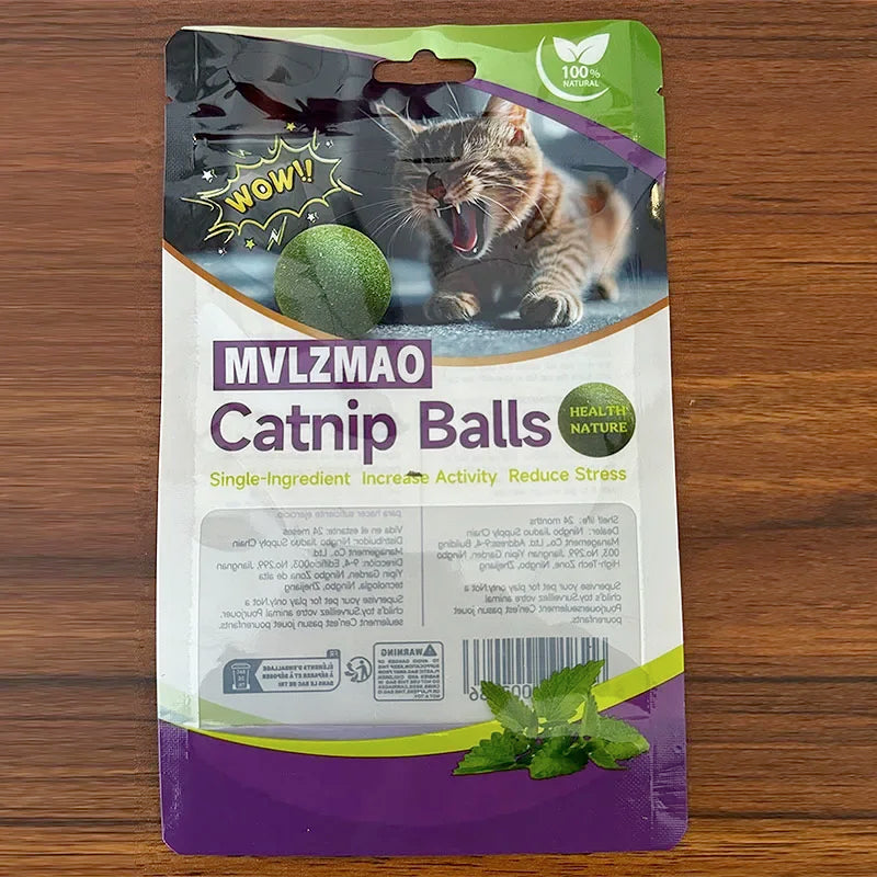 Edible Catnip Ball Toy for Cats
