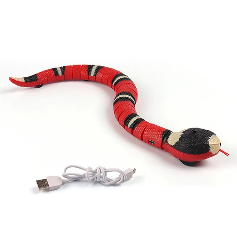 Automatic Cat Toys Interactive Smart Sensing Snake TeaseToys