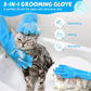Pet Grooming & Bathing Gloves for Dogs & Cats