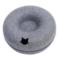 Felt Donut Bed for Cats House With Breather Hole Dog Bed