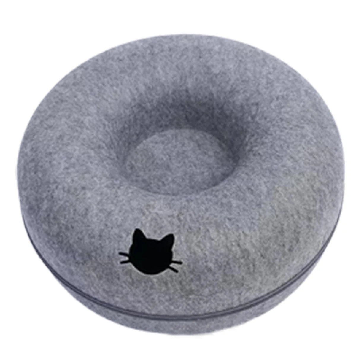 Felt Donut Bed for Cats House With Breather Hole Dog Bed