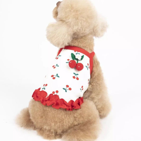 Cute Cherry Dog & Cat Vest