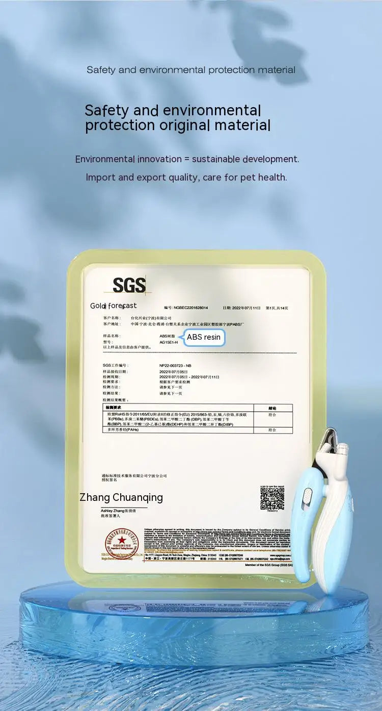 Pet Nail Clippers with LED Light – Electric Dog & Cat Nail Trimmer Grinder