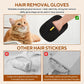 Pet Hair Removal Tool Reusable Static Removal Gloves, Double-Sided Grooming Gloves for Pets, Removes Pet Fur Hair for Carpets