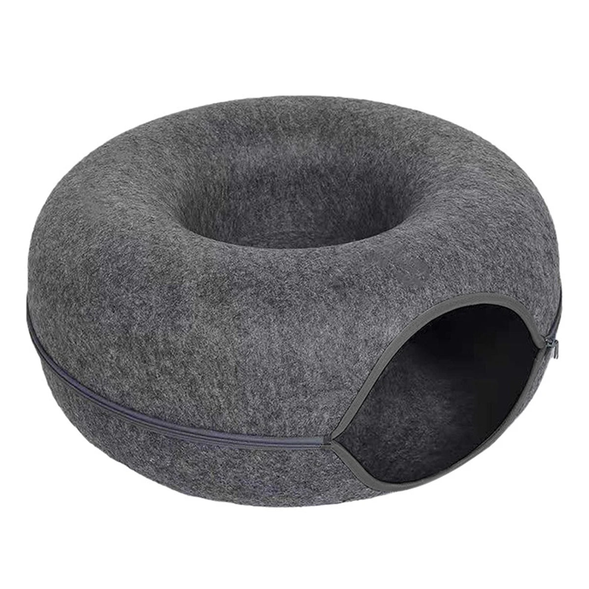 Felt Donut Bed for Cats House With Breather Hole Dog Bed