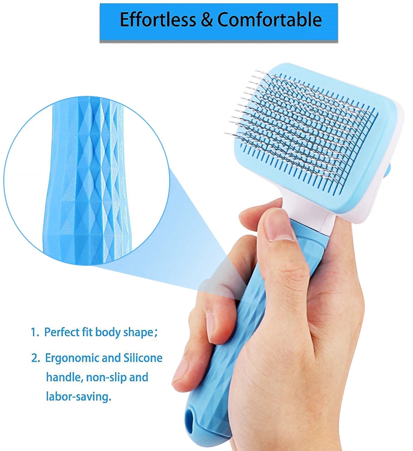 Pet Hair Remover Brush for Dogs & Cats