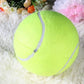Giant Inflatable Tennis Ball for Dogs with Pump