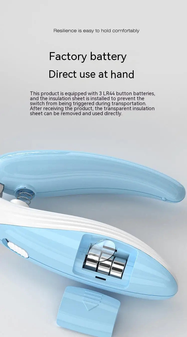 Pet Nail Clippers with LED Light – Electric Dog & Cat Nail Trimmer Grinder